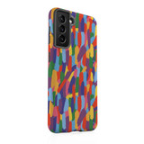 Rainbow Paint Strokes Pattern Samsung Tough Case By Artists Collection
