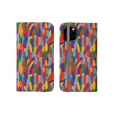 Rainbow Paint Strokes Pattern iPhone Folio Case By Artists Collection