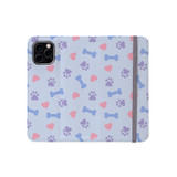Puppy Pattern iPhone Folio Case By Artists Collection