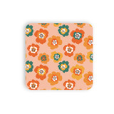 Poppy Flowers Background Coaster Set By Artists Collection