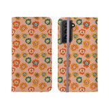 Poppy Flowers Background Samsung Folio Case By Artists Collection