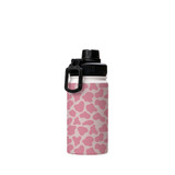 Pink Cow Pattern Water Bottle By Artists Collection