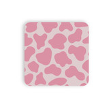 Pink Cow Pattern Coaster Set By Artists Collection