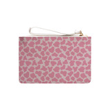 Pink Cow Pattern Clutch Bag By Artists Collection