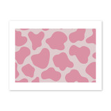 Pink Cow Pattern Art Print By Artists Collection