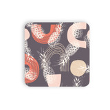 Pineapple Background Coaster Set By Artists Collection