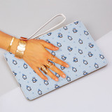 Penguin Pattern Clutch Bag By Artists Collection
