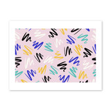 Pencil Strokes Pattern Art Print By Artists Collection