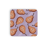 Pears Pattern Coaster Set By Artists Collection