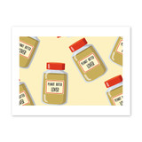 Peanut Butter Lover Pattern Art Print By Artists Collection