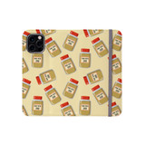 Peanut Butter Lover Pattern iPhone Folio Case By Artists Collection