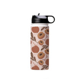 Peach Pattern Water Bottle By Artists Collection