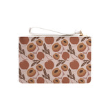 Peach Pattern Clutch Bag By Artists Collection