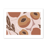 Peach Pattern Art Print By Artists Collection