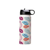 Papaya Pattern 2 Water Bottle By Artists Collection