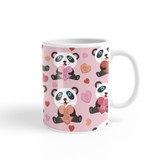 Panda Love Pattern Coffee Mug By Artists Collection