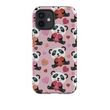 Panda Love Pattern iPhone Tough Case By Artists Collection