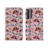 Panda Love Pattern Samsung Folio Case By Artists Collection
