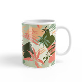 Palm Trees With Lines Pattern Coffee Mug By Artists Collection