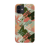 Palm Trees With Lines Pattern iPhone Snap Case By Artists Collection