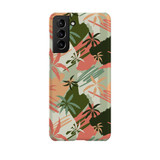 Palm Trees With Lines Pattern Samsung Snap Case By Artists Collection
