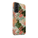Palm Trees With Lines Pattern Samsung Tough Case By Artists Collection