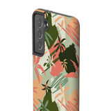 Palm Trees With Lines Pattern Samsung Tough Case By Artists Collection