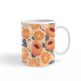 Orange And Peach Pattern Coffee Mug By Artists Collection