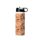 Orange And Peach Pattern Water Bottle By Artists Collection