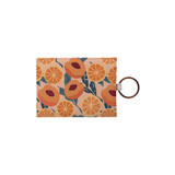 Orange And Peach Pattern Card Holder By Artists Collection