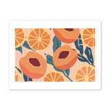Orange And Peach Pattern Art Print By Artists Collection