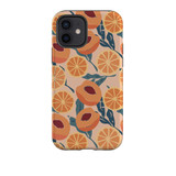 Orange And Peach Pattern iPhone Tough Case By Artists Collection
