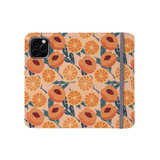 Orange And Peach Pattern iPhone Folio Case By Artists Collection