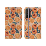 Orange And Peach Pattern Samsung Folio Case By Artists Collection