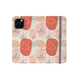 One Line Pattern iPhone Folio Case By Artists Collection
