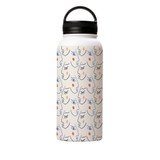 One Line Drawing Abstract Faces Water Bottle By Artists Collection