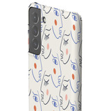 One Line Drawing Abstract Faces Samsung Snap Case By Artists Collection