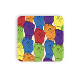 No Racism Pattern Coaster Set By Artists Collection