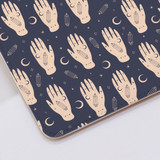 Mystical Hand Pattern Clutch Bag By Artists Collection