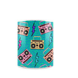 Neon Music Pattern Coffee Mug By Artists Collection