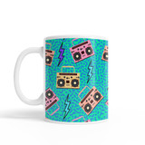 Neon Music Pattern Coffee Mug By Artists Collection