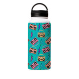 Neon Music Pattern Water Bottle By Artists Collection