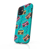 Neon Music Pattern iPhone Tough Case By Artists Collection
