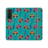 Neon Music Pattern Samsung Folio Case By Artists Collection