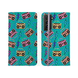 Neon Music Pattern Samsung Folio Case By Artists Collection