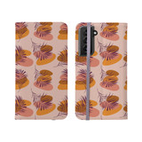Modern Tropical Palm Leaf Pattern Samsung Folio Case By Artists Collection