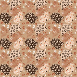 Modern Tropical Leopard Pattern Design By Artists Collection