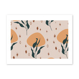 Modern Plant Pattern Art Print By Artists Collection