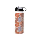 Hand Drawn Abstract Flowers Water Bottle By Artists Collection