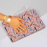 Geometric Pattern Clutch Bag By Artists Collection
